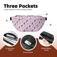 thumbnail image 4 of Naloa Cartoon Poodle Dog Print Running Belts for Men Women,Running Fanny Pack with 2-Zipper Pockets,Waterproof Waist Pack for Travel Hiking Running Outdoor Sports, 4 of 8