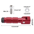 thumbnail image 3 of Unique Bargains 1 Pair Red Motorcycle Folding Foot Pegs Aluminum Alloy Motor Footrests Pedals Universal Foot Pegs Replacement, 3 of 6