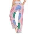 thumbnail image 5 of Large Women's Comfy Casual Pajama Pants Stretch Fabric Suitable for Yoga Pants Hippie Pants，The Best Holiday Gifts for Women Monster Leaf, 5 of 7