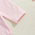 thumbnail image 5 of Staki Girls St Patricks Day Outfit Newborn Baby Girl St Patricks Day Outfit Long Sleeve Romper Bodysuit Bow Set Cute Baby Girl Spring Clothes 0-18M(Pink,0-3 Months), 5 of 9