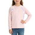 thumbnail image 3 of Ultrave Girls Running Tops Dry Fit Long Sleeve Tee Crewneck Lightweight Workout T-shirt for 5-15Y, 3 of 6