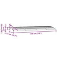 thumbnail image 3 of vidaXL Door Canopy Black 350x100 cm Polycarbonate 137.8x39.4 In, 3 of 11