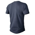 thumbnail image 5 of DeHolifer T Shirt for Men Short Sleeve Crewneck Solid Color Ribbed T Shirt Loose Casual Tops Blue XL, 5 of 8