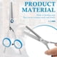 thumbnail image 5 of Rzvnmko Juego de 12 Tijeras de Corte de Cabello de Acero Inoxidable Kit de Tijeras de Corte Profesional con Tijeras de Corte Tijeras de Adelgazamiento Clips de Capa de Peine para Salón de Belleza Hog, 5 of 11