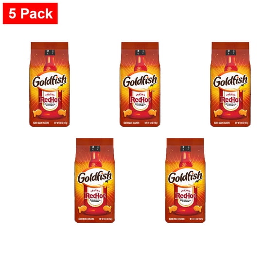 Goldfish Franks RedHot Crackers 6.6 oz - 5 Pack