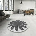 thumbnail image 4 of Ahgly Company Machine Washable Indoor Rectangle Transitional Platinum Silver Gray Area Rugs, 3' x 5', 4 of 7
