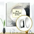 thumbnail image 3 of Designart "Contrasting euphony I" Abstract Square Mirror Wall Decor Transitional - Large Beige Square Bathroom Mirror - Square Printed Wall Mirror Art, 3 of 5