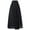 Black, variant on EDFBUYKRS Female Skirts Long Flowy Skirts for Women with Slit Fashion Tie Solid Color Half Chiffon Dress