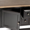 thumbnail image 5 of SAFAVIEH Charlotte Storage Sideboard Black / Oak, 5 of 5