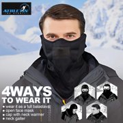Athletin Thermal Balaclava Ski Mask, Windproof Winter Face Mask, Black