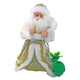 thumbnail image 2 of Peluche de Papá Noel eléctrico animado de Navidad de 40 cm para decoración de invierno. verde, 2 of 9