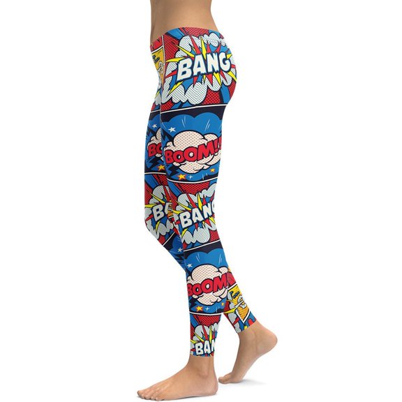 Superhero Comics Leggings Size: XS for Women | FIERCEPULSE
