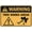 Warning Sign 1, variant on Warning Sign - Tree Works Ahead, 8"x12" Metal Aluminum Sign, Weather Resistant, Weatherproof, Indoor Outdoor Use