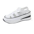 thumbnail image 2 of PEONAVET PEONAVET Fashion Women Casual Round Head Sandals Comfy Beach Casual Shoes, 2 of 9
