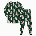 thumbnail image 6 of TOWED22 Girls Boys Christmas Pajamas Xmas Graphic Pjs Toddler 2 Piece Sleepwear Kids Holiday Clothes Set, 6 of 9