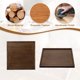 thumbnail image 4 of Bandeja de servir de madera Uxcell, plato decorativo cuadrado para servir alimentos y bebidas marrón 14.17x14.17 pulgadas, 4 of 6