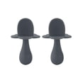 thumbnail image 1 of .Grabease Juego de 2 Cucharas para alimentación , 3+ Meses, Ergonómicas, Libre de BPA, Silicon, Gris, 1 of 4