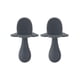 thumbnail image 1 of .Grabease Juego de 2 Cucharas para alimentación , 3+ Meses, Ergonómicas, Libre de BPA, Silicon, Gris, 1 of 4