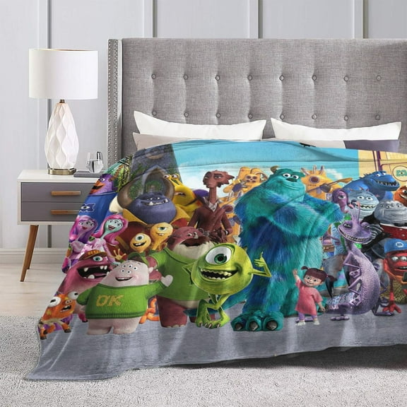 Monsters Inc Ultra-Soft Micro Fleece Blanket Cozy Blanket Thick Warm Plush Throw Blanket Sofa Cushion 50"X40"