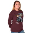 thumbnail image 4 of Biker Betty Boop Choppers Motorcycle Women's Long Sleeve T Shirt Brisco Brands S, 4 of 5