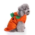thumbnail image 4 of Aoznliie Dog Clothes, Halloween Pumpkin Furry Outfit for Small Cats, 9x15 inch Pet Costume for Halloween Party Decoration, Orange, 4 of 9