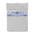 thumbnail image 2 of Mandala Reversible Bedspread Set, Medallion Design Floral Patterns and Leaves Boho Hippie Style Prints, Pillow Shams & Comforter Microfiber Bedding Set, 3 Sizes, Turquoise Purple, by Ambesonne, 2 of 4