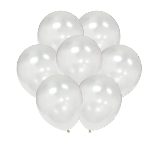 Way To Celebrate 12 ballons blancs nacrés, 12CT x 12in Ballon en latex d'hélium