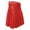 Red, variant on Women Hight Waist Punk Leather Pleated Skirt
