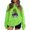 Fluorescent Green, variant on 1-Pc Green Hand Graphic Sweatshirt for Women, Halloween Crewneck Long Sleeve Pullover — Lightweight Funny Grave Print Casual Top Unisex Fall Fashion Navy S
