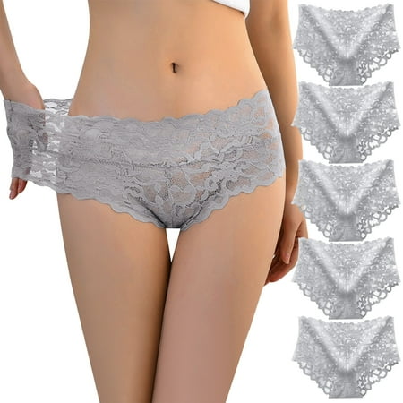 

3PC Seamless Underwear For Women 5PC s Women Ladies Ultra Soft Seamless Low Waist Lace Panties Underwear
