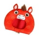 thumbnail image 2 of Sombrero de disfraz de caballo de dibujos animados, suave y transpirable, de peluche, para fiesta temática., 2 of 9
