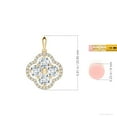 thumbnail image 3 of ANGARA IGI Certified Lab Grown 1 Ct Diamond Pendant for Women in 14K Yellow Gold (Size-4.1mm| Color-F-G| Clarity-VS) | April Birthstone, Anniversary, Jewelry Gift for Women | Diamond Necklace, 3 of 8