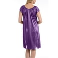 thumbnail image 4 of EZI Nightgowns for Women - Soft & Breathable Satin Night Gowns for Adult Women - Medium to Plus Size Womens Sleep Shirts - Knee-Length Nightgown, 4 of 9