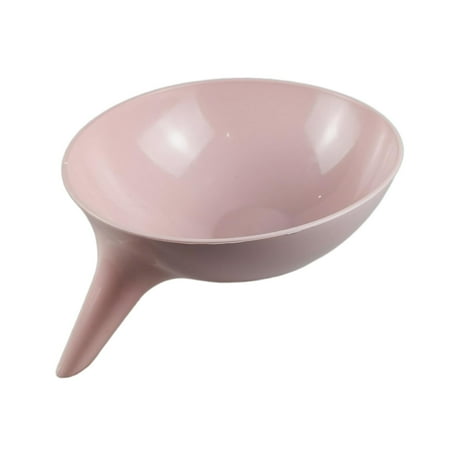 

Drain Bowl with Funnel Leftovers Food Colander Multifunction Food Waste Strainer Spaghetti Pasta Soaking Straining Colander Basket Pink