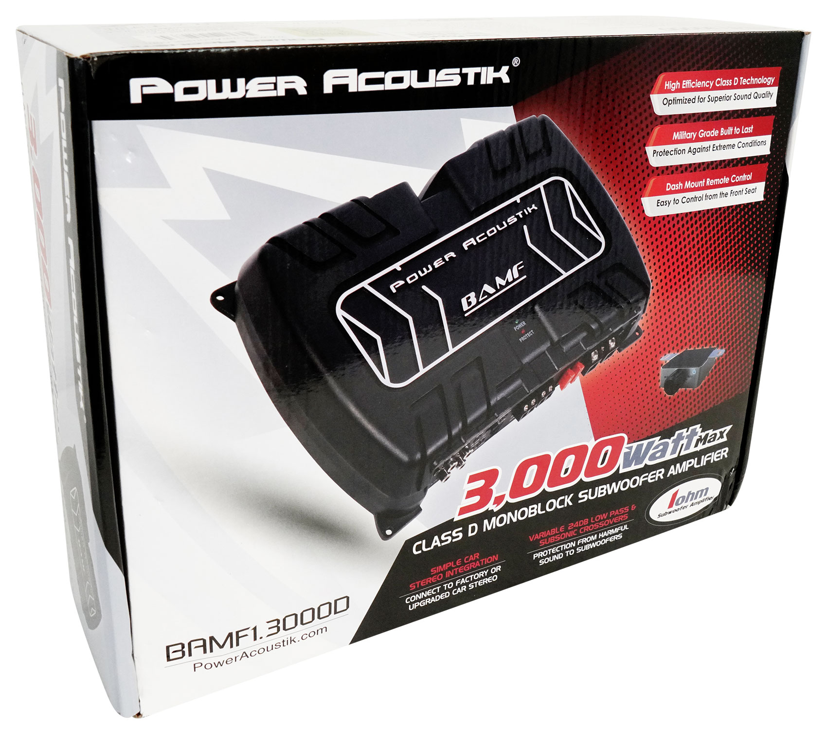 Soundstream Rubicon Nano RN1.3000D Mono Amp, 3000W Peak, 1500W RMS At 1-Ohm