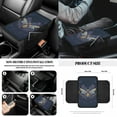 thumbnail image 6 of Yuyamidu 14 PCS Bee Car Seat Cover Full Set of 14 Floral Auto Steering Wheel Cover Seat Belt Strap Pads Cup Coasters Trash Bag Rearview Mirror Cover Armrest Cover Pad Handbrake Cover Set, 6 of 7