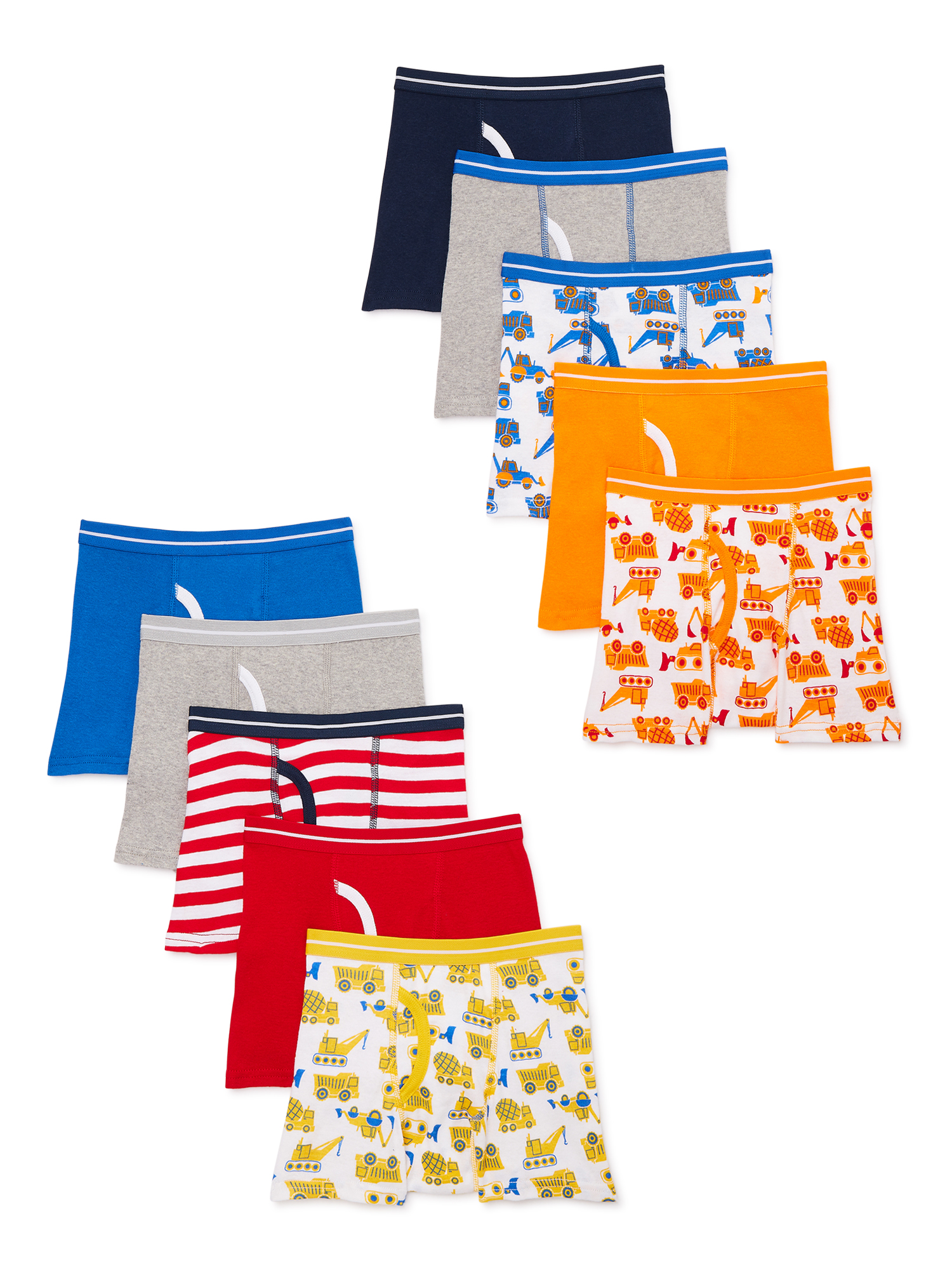 Wonder Nation Toddler Boys' Boxer Briefs, 10-Pack