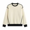 thumbnail image 4 of Turilly Mens Long Sleeve T-Shirt Pullover Sweatshirts Versatile Long Sleeve Crew Neck Loose Casual Basic Color Block Tops, 4 of 5