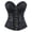 yue866-Black, variant on KHONTS Women's Gothic Steampunk Corset Bustier Waist Cincher Underbust Corset Tank Tops Brown XS