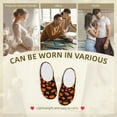 thumbnail image 7 of Kdxio Pumpkin Fallen Leaves Women's Men's Slippers Plush Slip-On House Slipper for Winter Indoor Soft Cushion Non-slip Fluffy Slides Slippers-11, 7 of 7