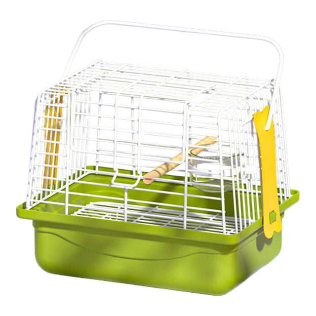 Carrier de viajes de pájaros jaula con soporte portátil pequeño pájaro transportista de jaula de viaje para compras Visita Conure Cockatiel Lovebird conjunto de 3