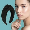 thumbnail image 2 of Unique Bargains 1 Pc Lace Tie Wide Headbands for Women Black, 2 of 6
