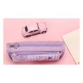 thumbnail image 5 of Cute Pencil Case Purple Rabbit Pattern Leather Pencil Pen Case Stationery Pouch Holder Box, 5 of 5