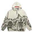thumbnail image 4 of Sudadera con capucha y cremallera con estampado de esqueleto retro Y2K para hombre, sudadera gótica vintage de calle alta, chaqueta holgada Harajuku de gran tamaño, estilo para pareja, 4 of 5