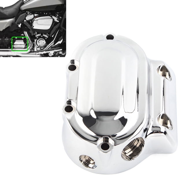 Right Transmission End Cover Smooth Chrome For Harley Heritage Softail Fatboy