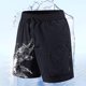 thumbnail image 5 of Mens Trabajo Pantalones Cortos de Moda de Color Sólido Suelto Cómodo Movimiento Cortos de Piernas Rectas para Diario Y Casual, 5 of 6