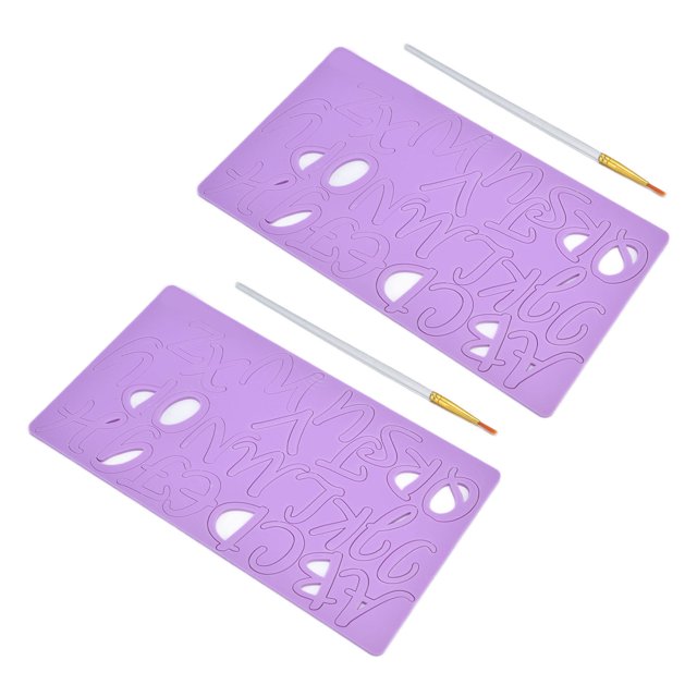 Moldes De Silicona Para Fondant De Letras, Molde De Silicona Para Fondant De Letras Acrílicas No Pegajosas Para Hacer Dulces Para Cumpleaños Para Aniversario Para Decoración De YLSHRF Letter Fondant Silicone Mold