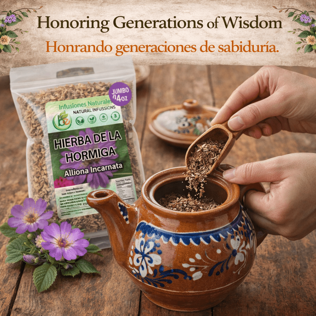 Hierba de la Hormiga Herbal Tea (4 oz) – 100% Natural Dried Allionia incarnata – Traditional Desert Botanical Infusion – Wildcrafted Loose Leaf – Caffeine-Free, Vegan, Non-GMO