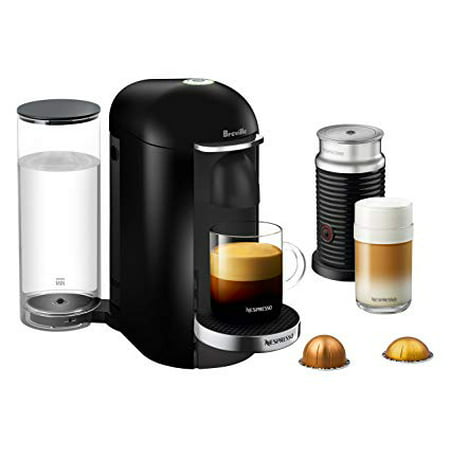 Nespresso VertuoPlus Coffee Maker and Espresso Machine with Aeroccino3 Milk Frother by Breville Matte