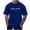 Blue, variant on Afdoent Mens T-Shirt Male Casual Short Sleeve T Shirt With Letter Print And City Theme For Daily Wear And Outings Comfortable Fit Comfort Tee Shirts